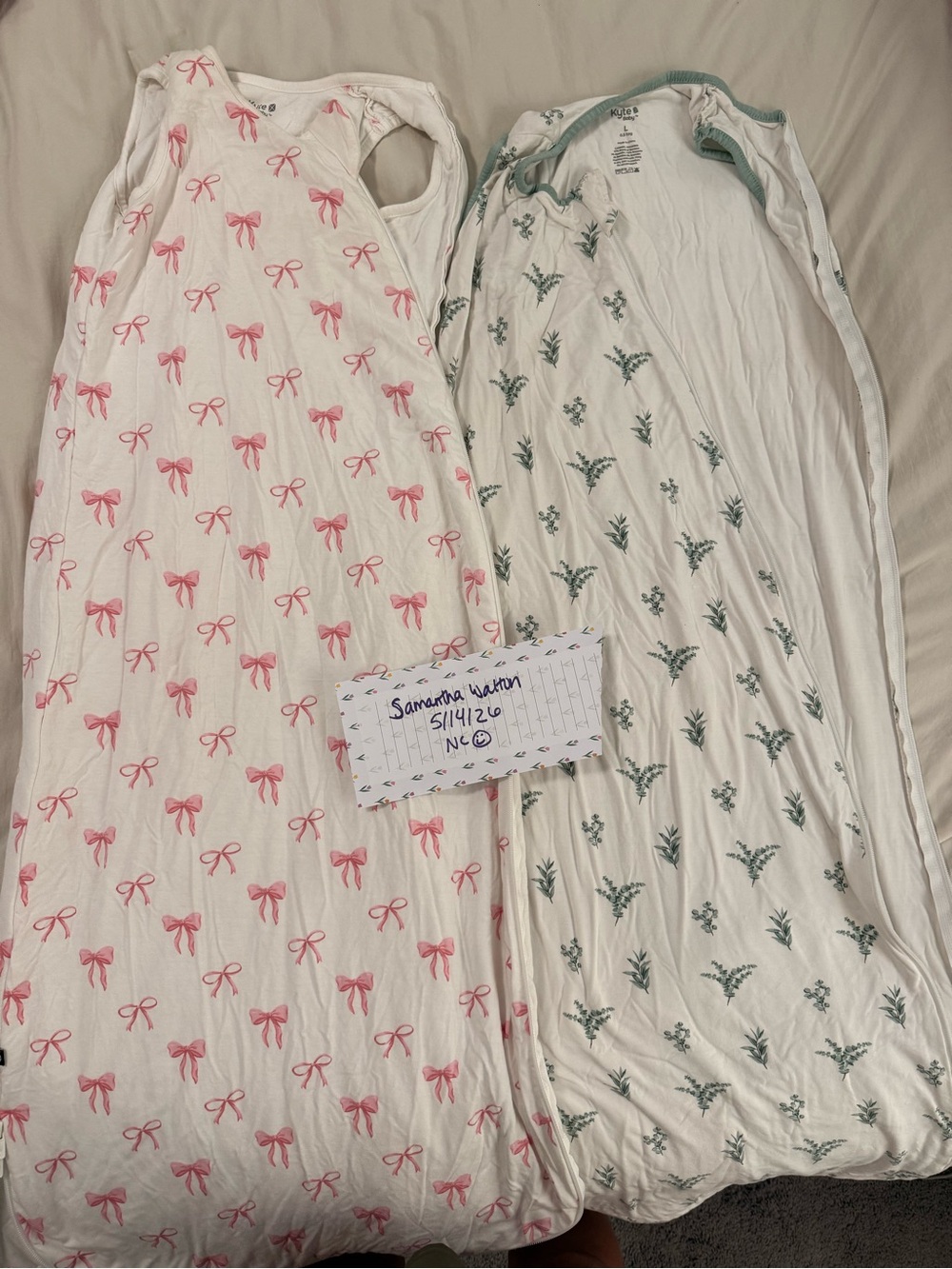 Kyte baby size large sleep sack bundle
